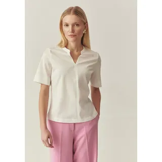 TATUUM Klassische Bluse Damenbluse Aus Mercerisierter Baumwolle Mit Stehkragen - Ivana beige XS