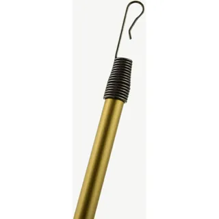 TENDAGGIMANIA Schleuderstab Gardinenstange L. 125 CM- Gardinenschiene aus Aluminium FARBE BRONZE -Durchmesser 11 mm- Gardinenschienen, Scrollen des Vorhang und Schienen mit manueller Bewegung