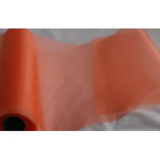 Organza orange 35 cm x 20 m - Organza Dekostoff Tischläufer