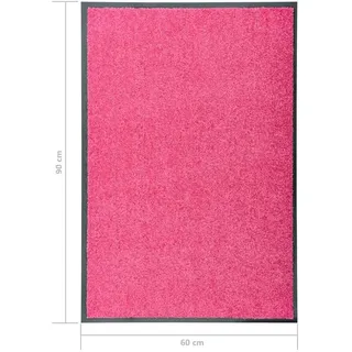 vidaXL Fußmatte 60 x 90 cm Rosa