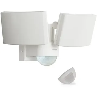 Oktaplex lighting Außenleuchte LED 40 W IP65 mit Bewegungsmelder 3000K Warmweiß weiß