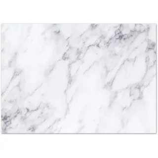 younikat Schreibtischunterlage marmoriertes Papier A2 I 25 Blatt in Mamor-Optik zum Abreißen I Schreib-Unterlage neutral I schlicht modern elegant I weiß grau I dv366