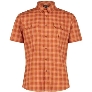 CMP Kurzarmhemd kariert Orange 56