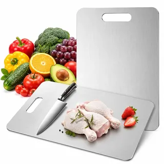 Cutium Titan Schneidebrett – Kratzfest & Hygienisch(34 * 23cm*1pcs) | Titan-Schneidebrett: porenfrei, messerschonend, hitzebeständig & spülmaschinenfest – langlebig & keimfrei.