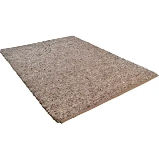 THEKO Handwebteppich Berberina Super, uni 655 grau multi 70 x 130 cm