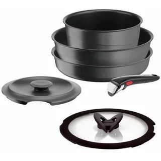 Tefal Ingenio Topf-Set 6-tlg. Schmortopf + Glasdeckel + Deckel