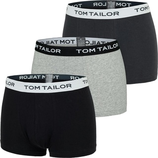 Tom Tailor, Herren, Unterhosen, Herren-Pants 3er-Pack, Grau, Schwarz, (8, 3er Pack)