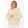 Bomberjacke Good Vibes Gr S hellbeige Bouclé Obermaterial 100 Polyester unifarben taillenbedeckt ohne Ausschnitt Rippbündchen Jacken Bomberjacke große Herzen auf dem Rücken