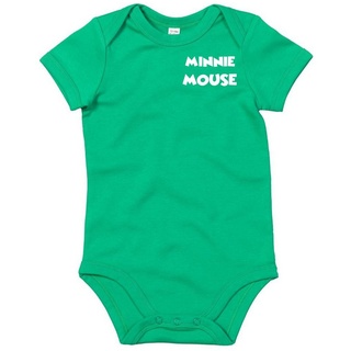 Blondie & Brownie Strampler Kinder Baby Minnie Mouse Mickey Film Serie Cartoon Maus grün 12-18 Monate