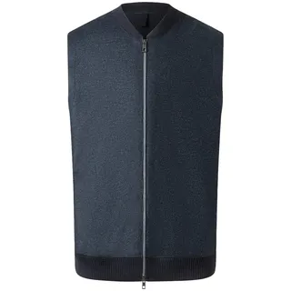 Strickweste MAERZ MUENCHEN "Maerz Muenchen 561401 Strickweste Herren Bekleidung", Herren, Gr. 50, blau, 100% Wolle (Merino), Westen Strickweste