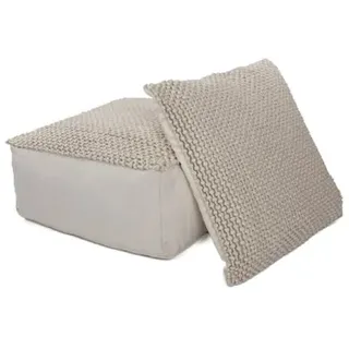 Kayoom Sitzkissen Shaun 410 80 x 80 cm in grau | Gr.: onesize