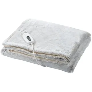 SilverCrest Heizdecke SILVERCREST Wärme-Kuscheldecke Heizdecke Wärmedecke SWKD 100 A1, Mit 6 Wärmestufen grau