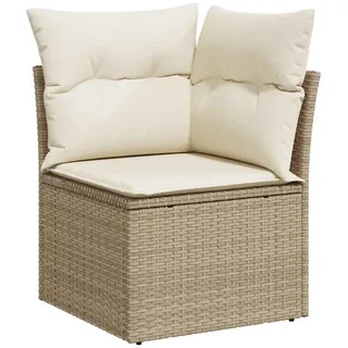 vidaXL Garten-Ecksofa Loungesofa beige