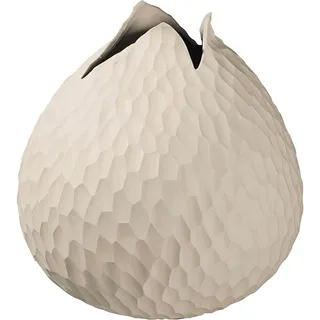 Asa Selection Vase Yoko mit Relief 18 cm Keramik Beige Creme