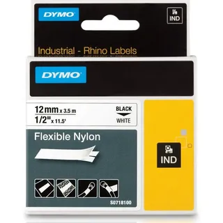 Dymo Original Farbband Nylonband schwarz auf weiß
