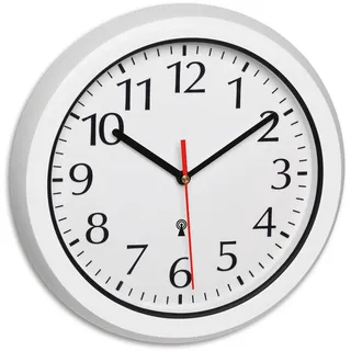 TFA Funk-Wanduhr 30,5 cm 60.3542.02 weiß