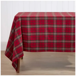 Homescapes Tischdecke Edward Tartan 137 x 178 cm Rot