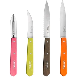 Opinel 1452 Küchenmesser-Set, 4-teilig, rostfrei Messer, Edelstahl, Mehrfarbig, One Size