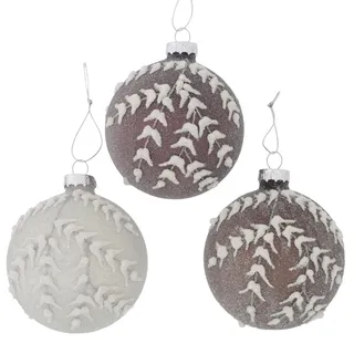 Boltze 2024426 Mailan Weihnachtskugel Sortiert 8 cm (1 Stück)