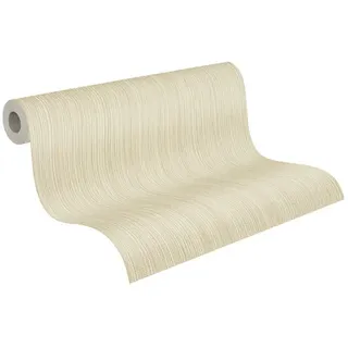 A.S. Création Vliestapete Uni Beige Creme 10,05 m x 0,53 m 0 g