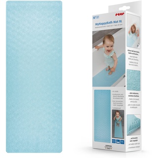 MyHappyBath Mat XL - Baby Badewannenmatte Anti-Rutsch-Oberfläche mit Walmotiven, 97 x 36 cm