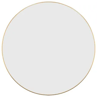 vidaXL Wandspiegel Golden Ø 60 cm Gold