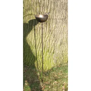 Vogeltränke am Stab, Futterstelle, Gartenstab, Gartenstecker, Eisen