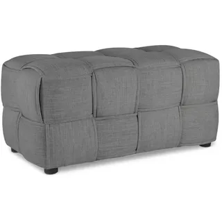 Homestyle4u Sitzhocker Polyester 86 x 40 x 43 cm Grau