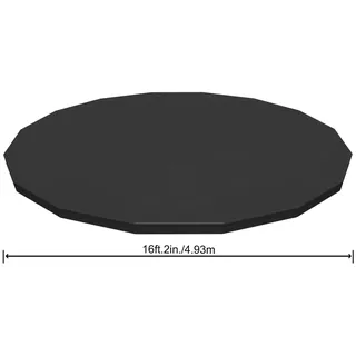 BESTWAY Poolabdeckung rund 488 cm schwarz