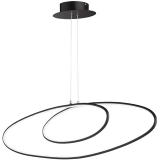 WOFI LED Hängeleuchte 3-flg. 113,5 cm schwarz