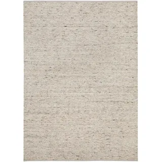 Steffensmeier Handwebteppich, Landshut exklusiv | Schurwolle gewalkt (Fusselstopp), Natur, handgewebt, Größe: 250x340 cm Wohnzimmer