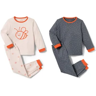 Tchibo - 2 Kleinkinder-Pyjamas - Kinder - Gr. 110/116 - dunkelblau
