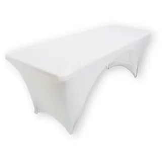 colourliving Hussen für Bierzeltgarnitur weiß auch geeignet für Koffer-Klaptisch und Koffer-Klappbank Biertischhusse Bierbank Husse (Biertisch 182x75x74)