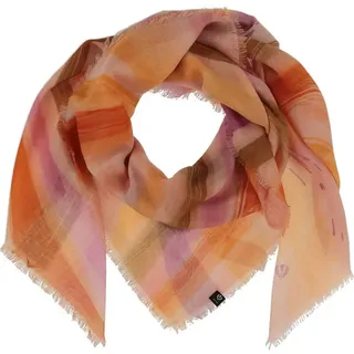 Fraas Modetuch Polyestertuch, (mit Schnittfransen) rosa