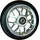 Spy7 Stunt-Scooter Rolle 110mm Abec11 Silber Silber