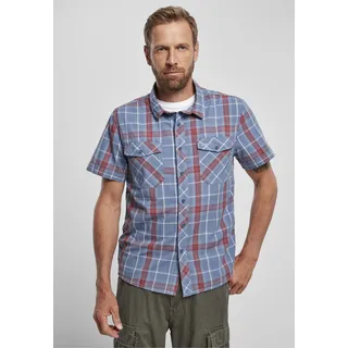 Brandit Textil Roadstar Kurzarmhemd Red / Blue 3XL