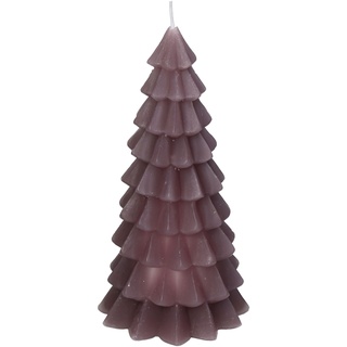 Kerze CHRISTMAS TREE purple (BHT 10x20x10 cm) - lila