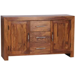 KADIMA DESIGN Sideboard Sheesham, 3 Schubladen, 2 Türen, Landhaus-Stil. | Sideboards, Sideboards