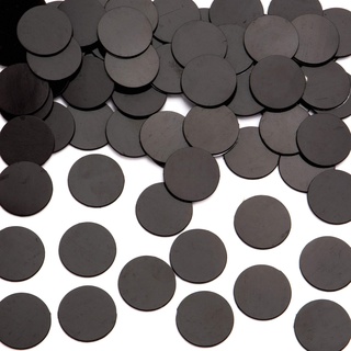 Baker Ross Selbstklebende Magnetscheiben, schwarze Bastel-Magnete um Dekorieren, 100 Stück