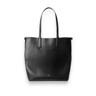 Polo Ralph Lauren für Damen. 428962757002 Längliche Bellport Tote-Tasche aus schwarzem Leder (OSFA), Lässig