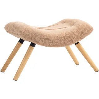 Homcom Sitzhocker Kunststoff 67 x 38 x 45 cm Braun