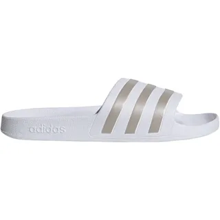 adidas Adilette Aqua Cloud White / Platinum Metallic / Cloud White 37