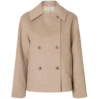 SELECTED FEMME Damen Slfalma Lano Jacket Noos, Sandshell, Numeric_42 - numeric_42
