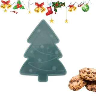 Weihnachts-Servierschale – Lebkuchenmann- und -Design, Feiertags-Snack-Tablett, Weihnachtsteller, Party, Dessert, Käse, Schokolade, Aufbewahrung für Zuhause, Büro, Restaurant, Bar, Pic