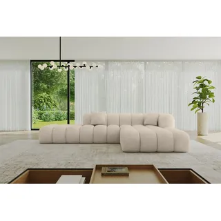 altdecor Ecksofa Samt 6-Sitzer Beige