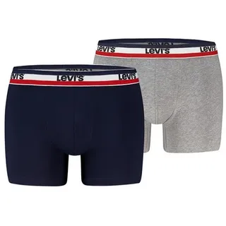 Levi's LEVIS MEN REPEAT SPW LOGO BOXER BRIEF navy/grau XXL 2er Pack