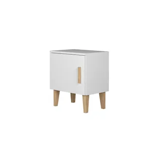 Möbel Kraft Nachtschrank Kubi 50 x 34 x 56 cm Weiß