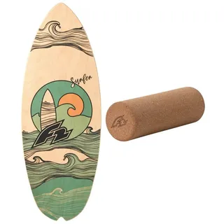F2 Balance Board Halfshell 80x30cm Braun