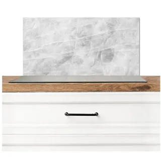 KitchenYeah Küchenrückwand Marmor - Stein - Weiß - Luxus - Marmoroptik/print, (1-tlg), Rückwand Küche, Wandschutz, Deko, 70x30 cm bunt 70 cm x 30 cm