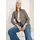CECIL Gestreifte Jacke beige